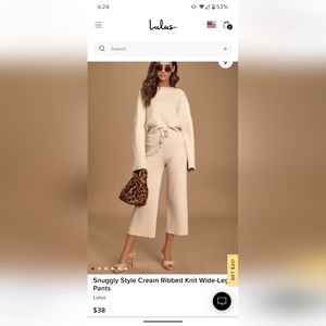 Like New Lulu's knit set Size S